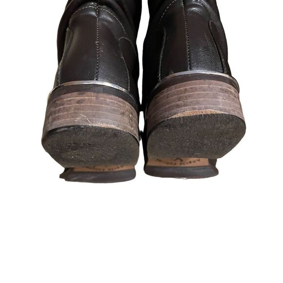 Angela Falconi  Women's Size 6.5  B Dark Brown Leather Classic Riding Boots - Picture 5 of 5